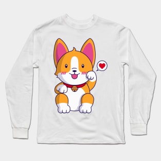 Maneki Corgi Long Sleeve T-Shirt